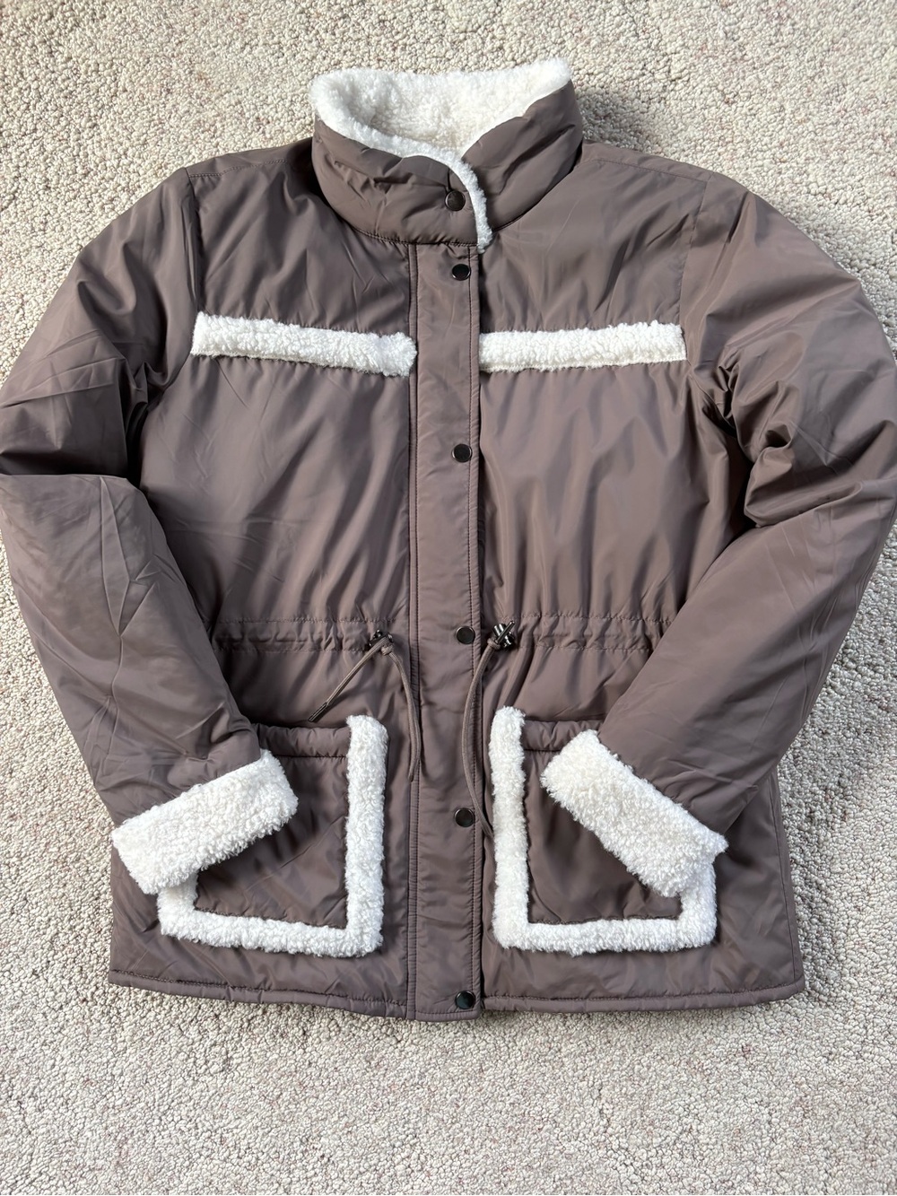 Maurices Sherpa Trimmed Puffer Jacket - Picture 2 of 6